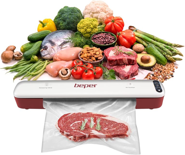 BEPER P102CON001, machine sous vide avec 5 sacs sous vide, double opération, 85 W