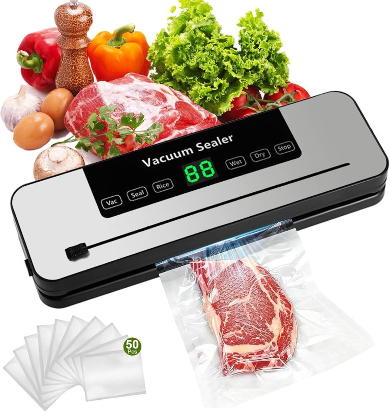 Daoluluing, machine sous vide 80 KPa avec affichage numérique et couteau de découpe intégré